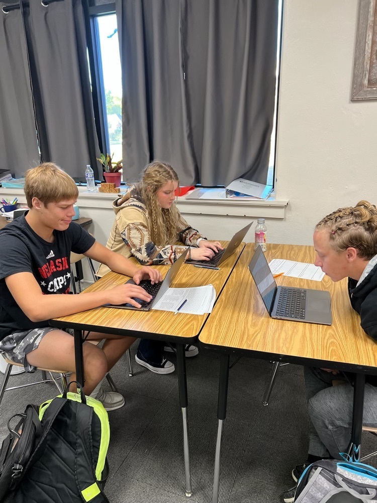 students working on ACT Prep
