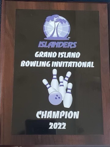 Unified Bowling Championship plaque